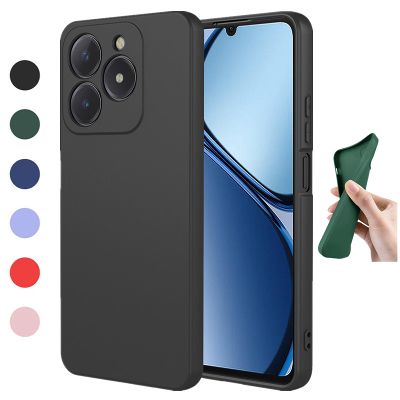 Realme Note 50 - Flexible Flüssigkeit Silikon Fall Für Realme