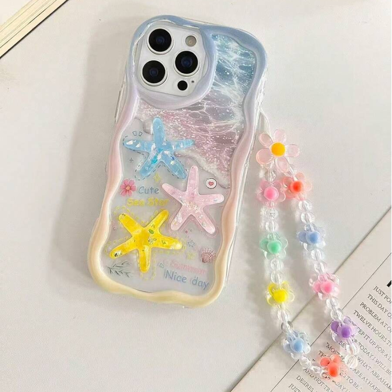 Cartoon Seestern Muschel Trans – Phone Cases With Charms Bewertung und Preis