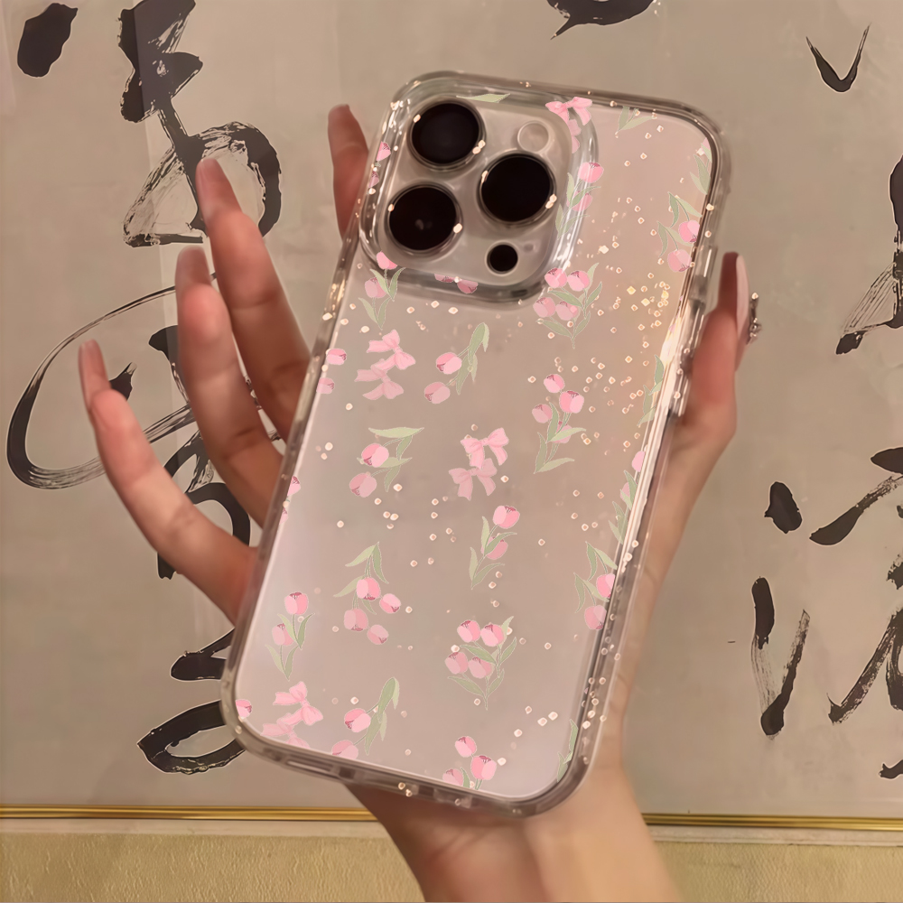 Luxuriöse Blaue Blumen Glitzer – Phone Cases Luxury Bewertung und Preis