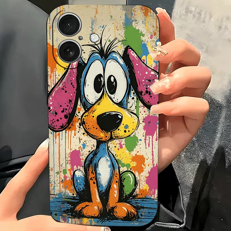 Graffiti-Farbige Welpen-TPU-Ha – Apple Iphone 15 Pro Max Bewertung und Preis