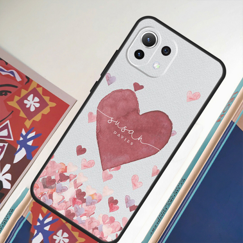 Benutzer definierte Polka Herz – Monogram Custom Case Bewertung und Preis